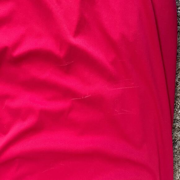 Vintage 90s Y2K Formal Dress Size Small Red Glitter Rhinestone Strappy Prom Long - Picture 11 of 16